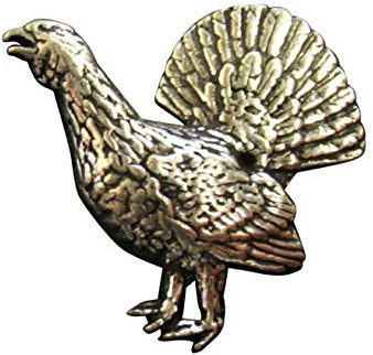 Ansteckpin Auerhahn | für den Hut oder das Revers | Perfekt zum Jagd-Outfit | Anstecker Pin Button