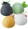 ENSOBO Éponge Konjac Visage (Lot de 4), Set d'éponge Konjac pour Nettoyage et l'exfoliation Profond des Pores, 100% Naturel Charbon de Bambou/Thé Vert/Blanche/Gingembre Pour Tous Types de Peaux