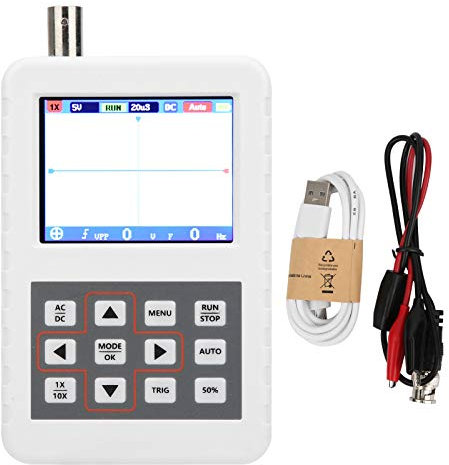 Oscilloscope NuméRique Portable 1200Mah, éCran D'Affichage LCD Dso Pro 5M 20Msps 5V 2.4Inch, Kit D'Oscilloscope De Stockage Portable pour Les Industries De Maintenance Et De R&D
