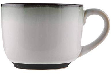 Sywlwxkq Soup Bowl Bowls with Handle American Ceramic Milk Breakfast Oat Cup Fruit Salad Noodles-Gradient gray-650ML