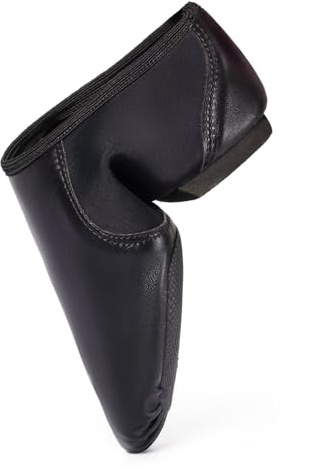 Asyusyu Black Split Sole Jazz Shoes Slip On Jazz Dance Shoes for Women Men Adult Kids-10 UK Child