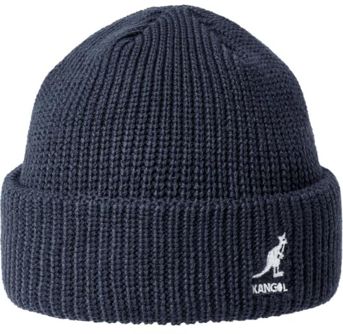 Kangol Cardinal 2 Way Beanie Dockermütze Strickmütze Wintermütze Damen/Herren - mit Umschlag, Docker Winter Herbst-Winter