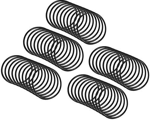 QUARKZMAN 30mm x 26mm x 2mm Nitrile Caoutchouc Joints toriques x 50 Pièces Rond Joint Rondelle pour Robinet Plomberie Réparation Étanchéité Connexion [Noir]
