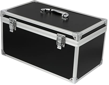 Uonlytech Aluminiumlegierung Werkzeugkasten Mit Fächern Für Aufbewahrung Tragbarer Werkzeugkoffer Aus Aluminium Für Handwerkzeuge Kleine Komponenten Und Organisation