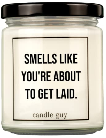 candle guy Duftkerze im Glas [Brennzeit 70h] - Duft-Kerze handgemacht mit Spruch | Freches Geschenk für Frauen, Freundin, Geburtstag | 100% Sojawachs, schöne natürliche Düfte mit ätherischem Öl