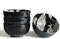 AOOSY Lot de 4 bols à céréales en porcelaine - 350 ml - Bol à riz - Bol à soupe - Bol à salade en porcelaine - Bol en céramique - Pour salade, soupe, ramen, riz, dessert