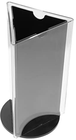 SHOWERORO Présentoir Rotatif De Menu En Acrylique 90x180mm Support D'affichage Stable Panneau De Table Rotatif Pour Restaurant Et Événement