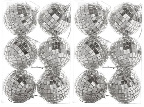 Mini-Discokugeln – Discokugel Kuchendekorationen | Discoo- -Anhängerkugel | Auffällige kugelförmige hängende Ornamente, perfekt für Club-, Festivals, Hochzeiten, Bühnenshows, Partys, Bars