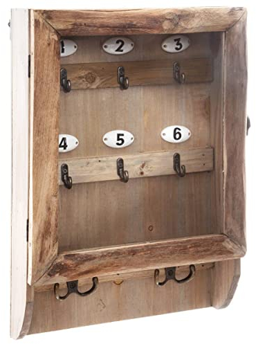 Atmosphera - Caja de Llaves - Vidrio y Madera 26 x 38 cm