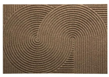HEYMAT Sand Hochwertige Fußmatte 60x90cm groß für Innen & Außen - Schmutzfangmatte rutschfest, waschbar & wetterfest - für Eingangsbereich & Aussenbereich - Beige
