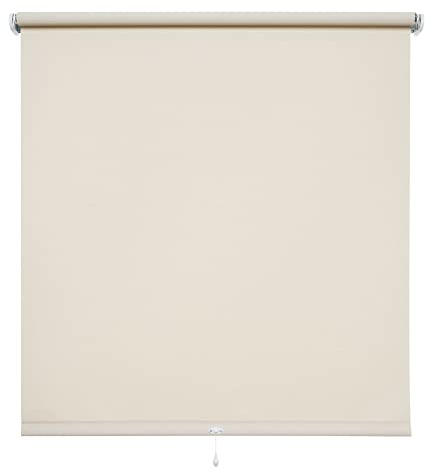 WR-Design Spring- oder Mittelzugrollo in Cream - Breiten 62 bis 202 cm - Länge 180 cm - dekorativer Sichtschutz (122 x 180 cm)