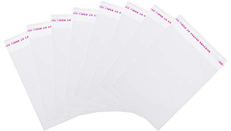 NBEADS 450 Pcs Cellophane Bags, A6 size Resealable Adhesive OPP Cello Bags for Bakery Candle Soap Cookie Earring Bracelet Jewelry Poly Bags, 14x9cm