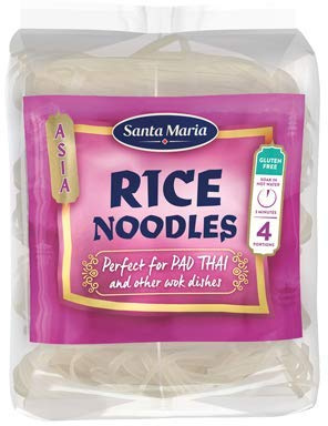 Santa Maria nouilles de riz pour Pad Thai et Wok, 4 portions, 180 g