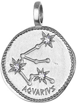 NKlaus Acuario signo zodiacal plata de ley 925 16mm colgante horóscopo 1696
