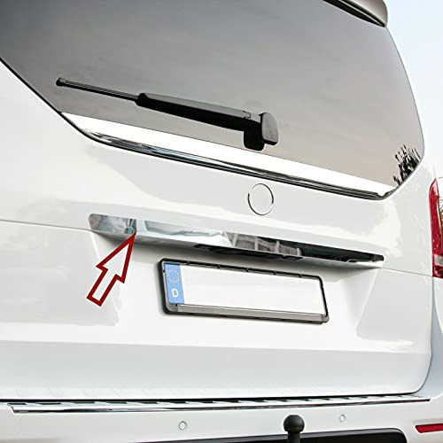 Recambo EDELSTAHL KOFFERRAUMLEISTE über KENNZEICHEN passend für MERCEDES VITO u. V-KLASSE, W447