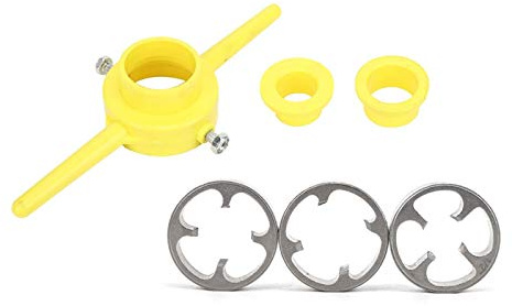 Attrezzi per filettatura in PVC, Attrezzo per Filettatura in Pvc Attrezzo Manuale Manuale per Filiera Tonda Npt Set di Fustelle per Tubi,NPT Set di matrici tonde Tubi per filiera,Tocca e Muori