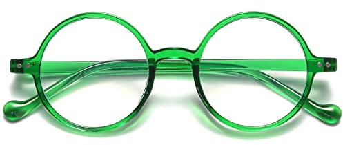 VEVESMUNDO Anti Blaulicht Lesebrille Damen Herren Runde Retro Groß Kunststoff Blaulichtfilter Lesehilf Sehhilfe Brille +1.0,+1.5,+2.0,+2.5,+3.0,+3.5,+4.0