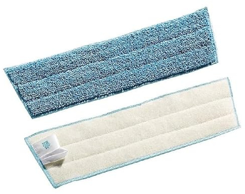 Bandeau Microfibre de lavage auto-agrippant bleu pour le nettoyage des sols (Longueur : 40cm)
