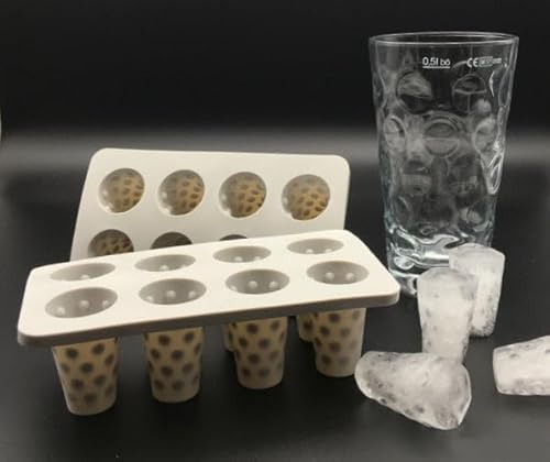 Dubbeglas Eiswürfel Silikonform (2 Stück) - auch als Backform verwendbar - Pfalz Dubbe Eiswürfelform