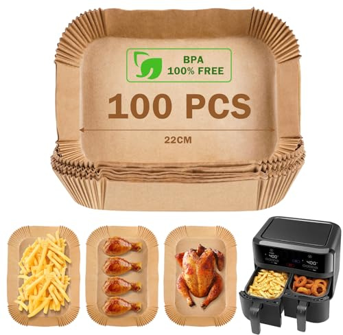Backpapier für Heißluftfritteuse 100 Stück