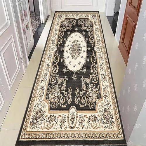 YANHONG Teppich Läufer Flur Teppich Läufer 100 x 400 cm rutschfest Pflegeleicht rutschfest Anpassbar Teppichläufer mit Anti-Rutsch Unterseite für Küche, Flur & Wohnraum, D