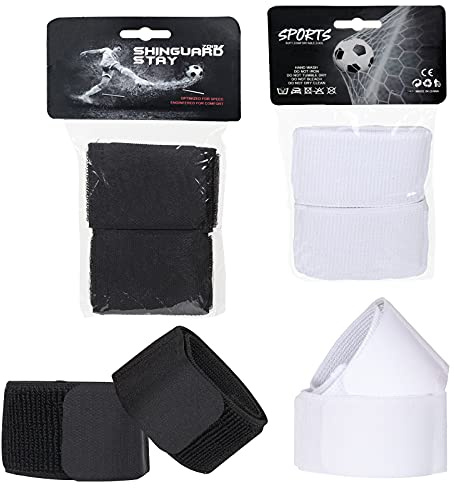 2 Paar Schienbeinschonerhalter Fußball,Atmungsaktive Fußball Schienbeinschoner Mit Klettverschluss,Schienbeinschoner Halter für Unisex-Kinder,Jugend,Erwachsene