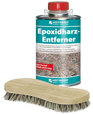 HOTREGA Epoxidharz-Entferner Gel 1 L | Reiniger für 2K-Fugenmörtel & Harz