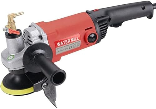 MEHOOSPVN Poliermaschinen, 1400W auto Poliermaschine Set mit 6 Geschwindigkeit, Profi Granitsteinpolierer Nass-Steinschleifer Schleifmaschine, Nass-Steinschleifer Polierer Exzenter Poliermaschine