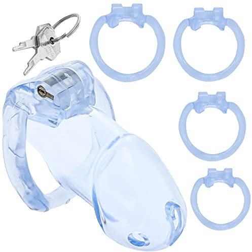 Keuschheitskäfig herren: set 4 Cockring ⌀4,5/5/5,3/5,7cm Cage Peniskäfig Chastity male Penis käfig für Männer Cock Keuschheitsgürtel für Cock Keuschheitskäfig FOPS N22-5