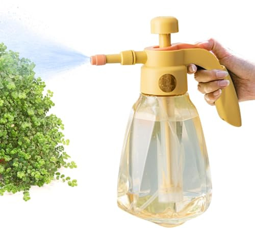Pulverizador de bomba de jardín,Pulverizador de agua a presión con bomba manual | Botella rociadora de agua a presión para césped y jardín con boquilla ajustable para plantas y otras soluciones de lim