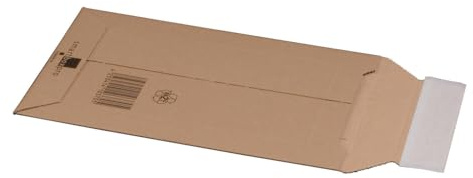 VEPATIM 100 Wellpappe Versandtaschen 187x272mm bis 50mm Höhe Selbstklebeverschluss Aufreißfaden für A5 braun