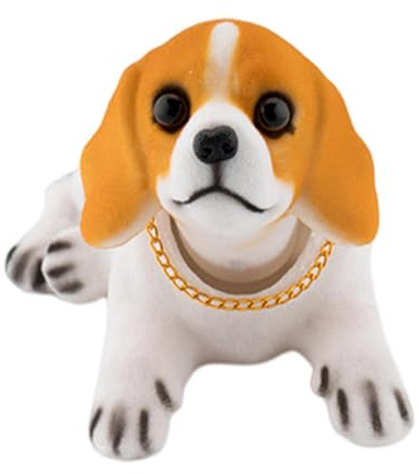 Self Loving Dog Figurine Moves Head Wobble Head Nodding Head Toy Car Interior Decoration