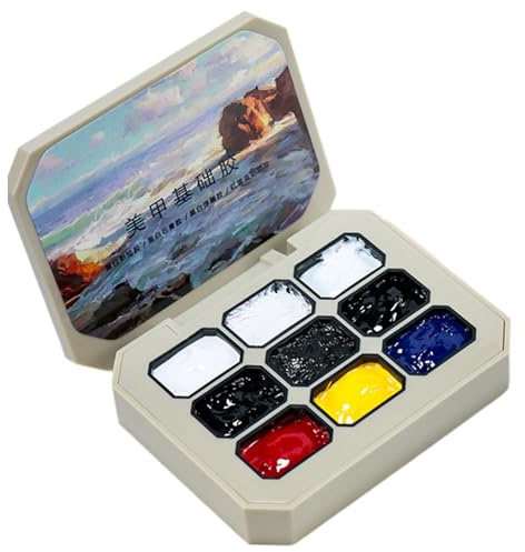 Ell 9 Farben Glitzer Gel Nagellack Set DIY Maniküre Creme Gel Polish Gel Polish für Frauen Perfekt für Zuhause und Reisen