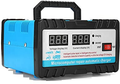Autobatterie Ladegerät, 11. 0V / 220V 12V / 24V 6-400AH 20A Vollautomatische Autobatterie-Ladegerät Protable Auto Motorrad-Batterien Stromversorgung Ladeinheiten(110V)
