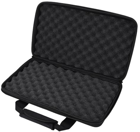 Controller Storage Bag, Hard Shell Protective Case Buffer Svamp Portabla Dubbelkanalstyrare Väskor för DDJ FLX4, 400, SB2