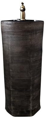 Meuble Sous Vasque Sur Colonne Lavabo sur pied en céramique, lavabo d'extérieur sur pied, lavabo sur pied rétro, salle de bain Lavabo Sur Colonne Pour Salle De Bain