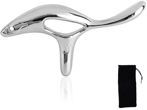 Gua Sha Punkt Massage Werkzeug, Zinklegierung Muskel Kratzer Werkzeug für Tiefengewebe Trigger Massage Ergonomisches Design Daumen Schoner Akupressur Massager für Nacken Rücken Schultern