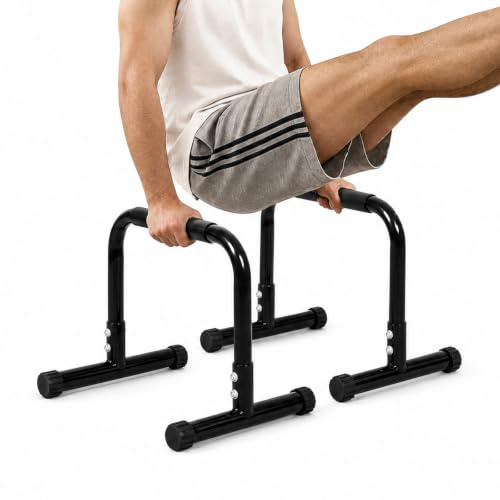 Centra Parallettes Bars Push Up Dip Bars Non-Slip Base Home Gym Workouts | Carbon Steel,Non-Slip Base,Ergonomic Foam Handles,Home Gym,Handstand,Planche And Dips,Calisthenics Equipment,L-Sit,V-Sit