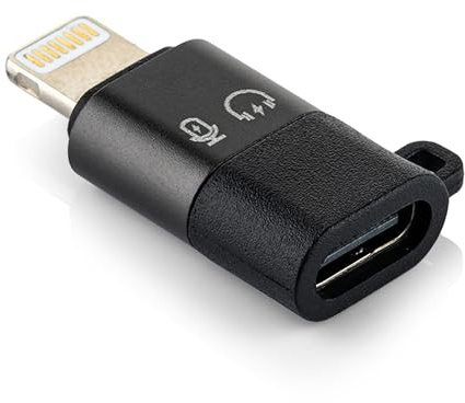 USB-C auf Lightning OTG-Adapter, MOJOGEAR Konverter mit USB-C Buchse für iPhone 14 13 12 Pro, iPad, AirPods - Datenübertragung & Laden, Anschluss für Mikrofon, USB Stick, Festplatte