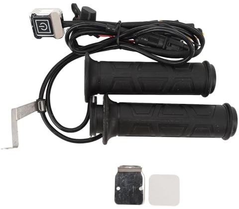 OKOVO Puños calefactables para Motocicleta, 12V, Ajuste Universal, 3 velocidades, Temperatura Ajustable, empuñaduras cálidas para Manillar de 22mm