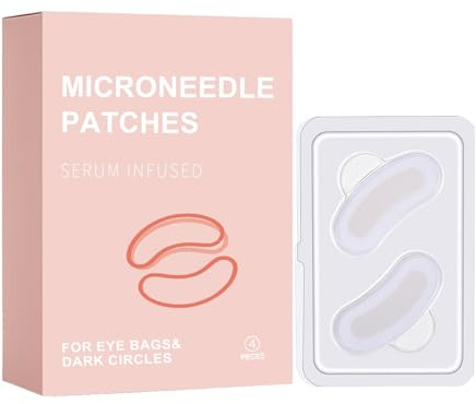 Patch per occhi con microaghi, compatibilità delicata con la pelle, 7,5x11,5 cm, rassodanti occhi naturali, nastro illuminante per palpebre, formula delicata, per viaggi, feste, uso quotidiano