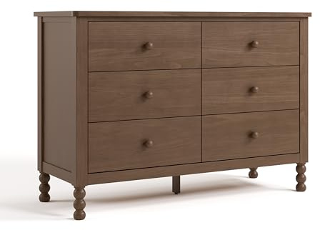 Storkcraft Rio 6 Drawer Dresser (Hazelnut) – GREENGUARD Gold Certified, Wood Dresser for Bedroom, Kids & Nursery Storage Chest, Safety Interlocking Drawers, Pre-Installed Tracks, Kids Chest
