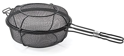 Servitude de Chef d'extérieur Grill Panier et poêle à Frire Chef's Outdoor Set of 1 Noir