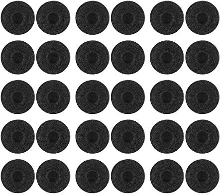 WINOMO Kopfhörer Aufsätze 8mm Ohrhörer umfasst 15 Paar Ersatz-Schwamm-Abdeckungen für Ohrhörer Kopfhörer Weiche Ohr-Pads Abdeckungen 15 Paar Ersatzkopfhörerabdeckungen Ohrpolster in-Ear Headset