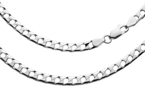 Herren-Kette Aus Massivem 925 Silber Nickelfrei Anlaufgeschützt 60 cm