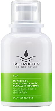 TAUTROPFEN Naturkosmetik, Alge, Erfrischende Gesichtemulsion für normale bis Mischhaut, 50 ml