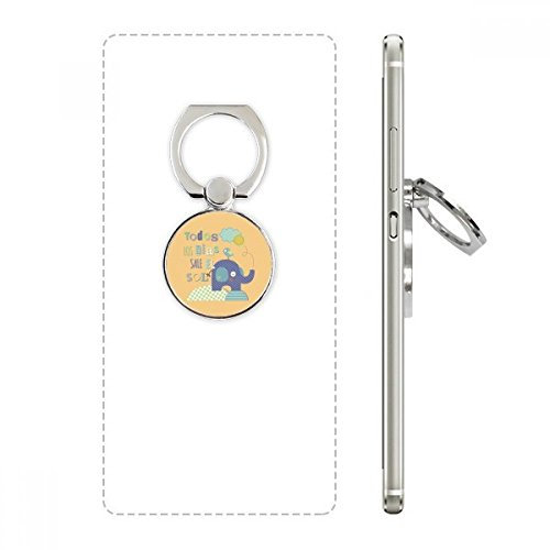 DIYthinker Stripe Elephant Bird Cartoon Yellow Animal Cell Phone Ring Stand Holder Bracket Universal Smartphones Support Gift