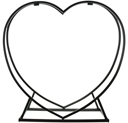FRANK FLECHTWAREN Kaminholzständer in Herz Form, Kaminholzhalter, Kaminholzkorb, Kaminholzregal Herz, Hochzeitsgeschenk, Romantik, Valentin, 55 x 18 x 54 cm Herzform