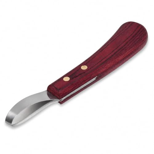 Maniscalco Strumenti Cavallo Zoccolo Anello Coltello Lama più Slanciato Rifilatura Farriers Equipment