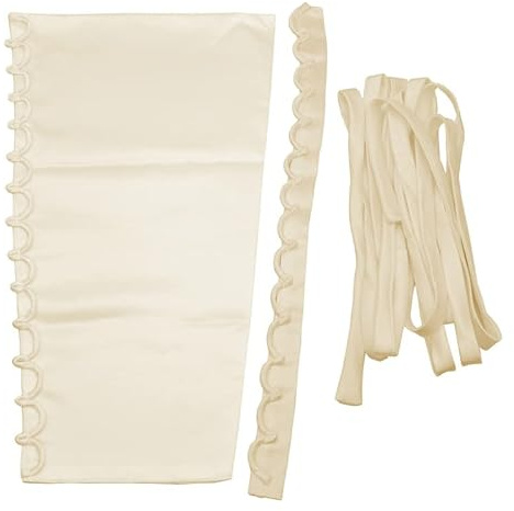 VIGAN 3 Stück/Set Hochzeitskleid Reißverschluss Ersatz Verstellbares Korsett Rückseite Kit Schnürung Satinband DIY Handwerk Hochzeitskleid Zubehör (Champagner), champagnerfarben